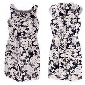 Tahari Arthur S. Levine Floral Shimmer Dress Size 4